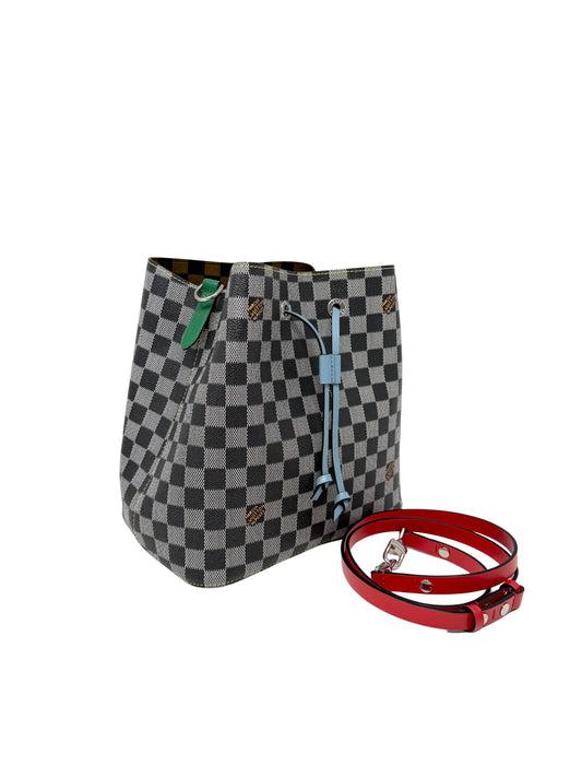 Louis Vuitton Damier Noir NeoNoe MM Tricolor Nicolas Ghesquiere