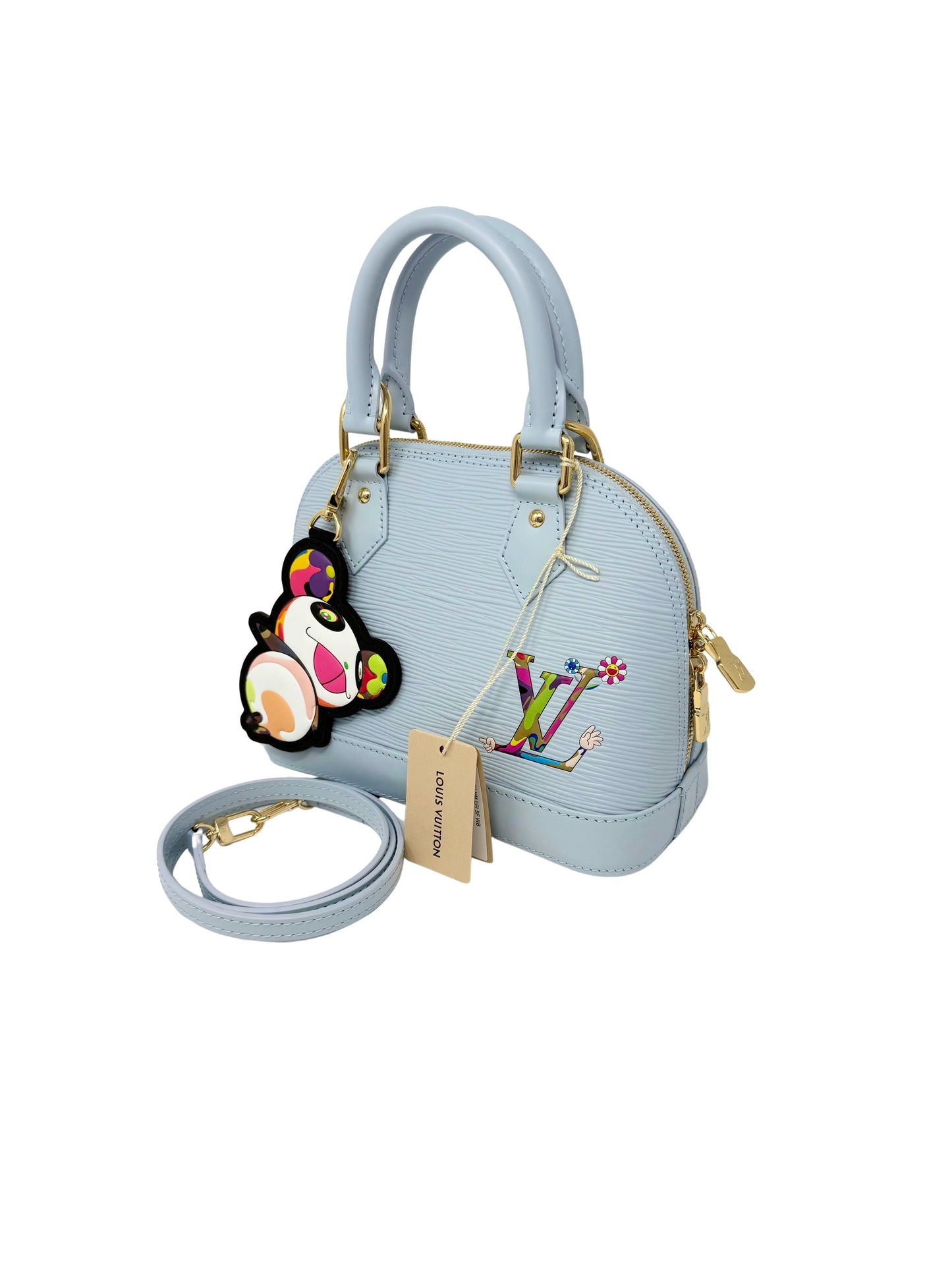 Louis Vuitton Takashi Murakami Alma BB Epi Blue Multicolor Panda