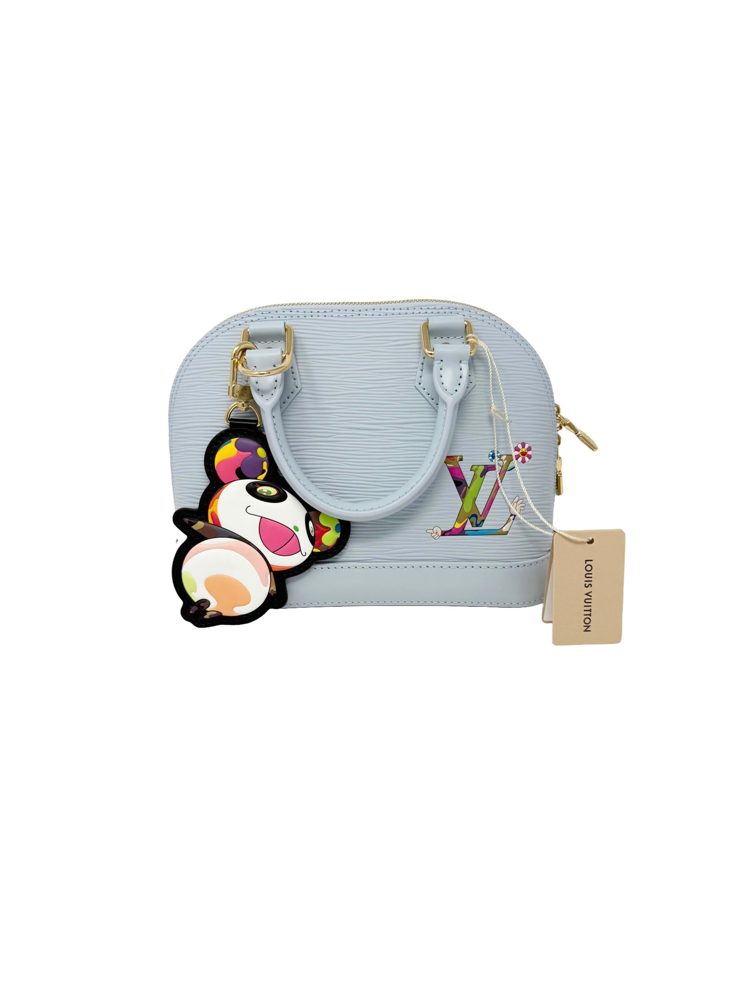 Louis Vuitton Takashi Murakami Alma BB Epi Blue Multicolor Panda
