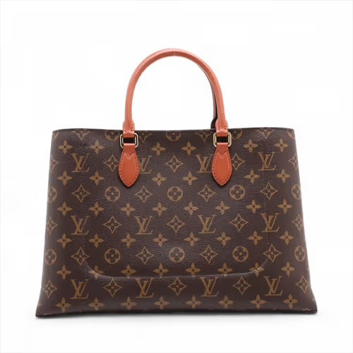 Louis Vuitton Flower Tote Monogram Canvas Cognac Brown