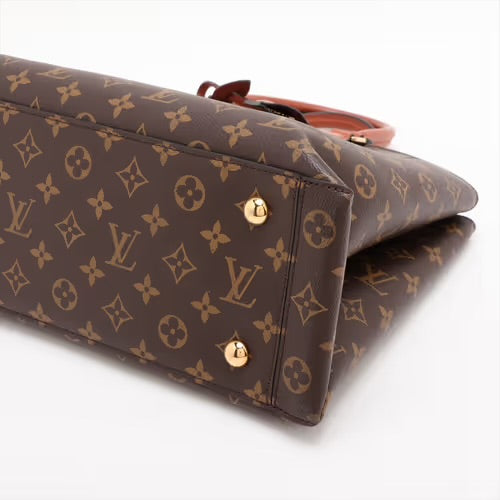 Louis Vuitton Flower Tote Monogram Canvas Cognac Brown