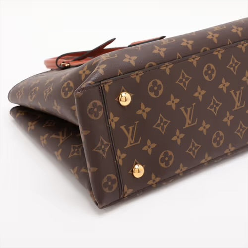 Louis Vuitton Flower Tote Monogram Canvas Cognac Brown