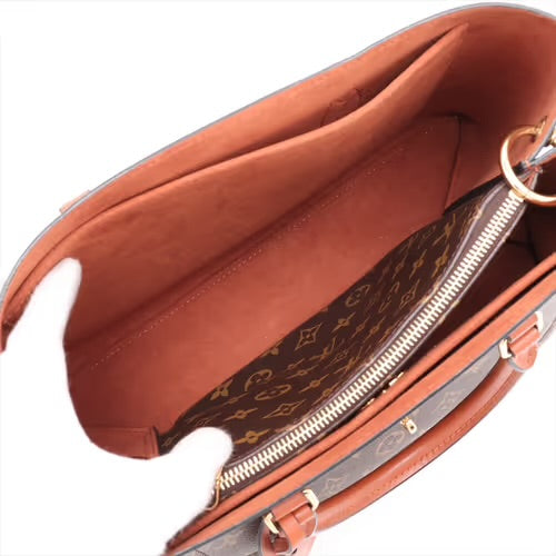 Louis Vuitton Flower Tote Monogram Canvas Cognac Brown