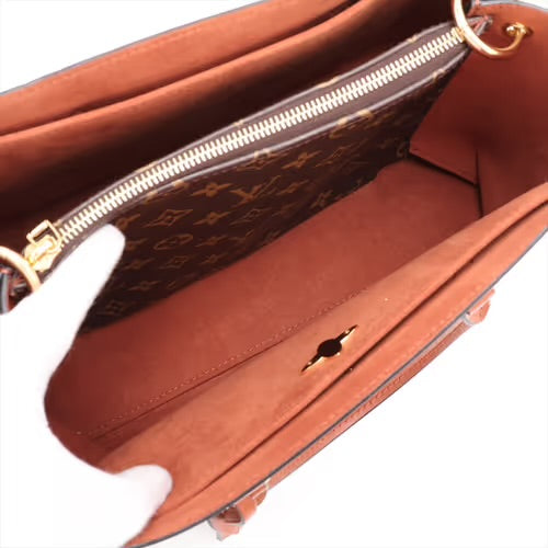 Louis Vuitton Flower Tote Monogram Canvas Cognac Brown