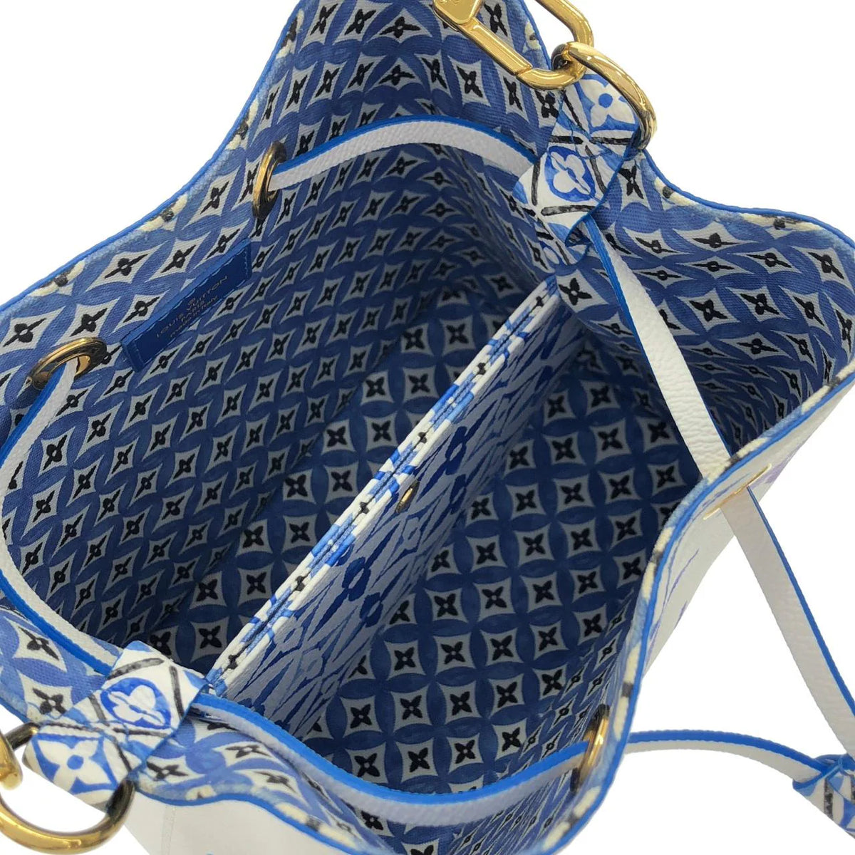 Louis Vuitton NeoNoe BB By The Pool Blue Monogram Giant Bucket Bag
