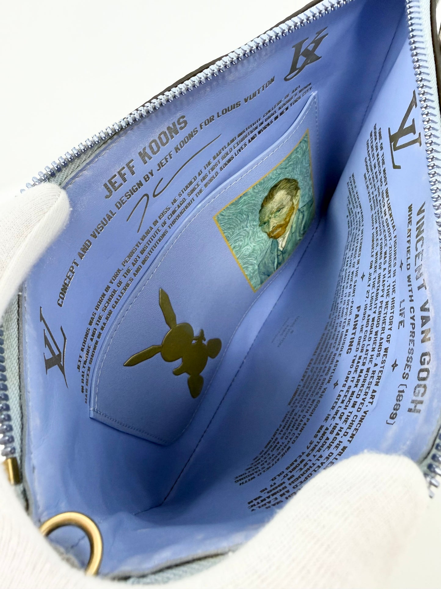 Louis Vuitton Jeff Koons Pochette Van Gogh Chain Pouch Masters Collection