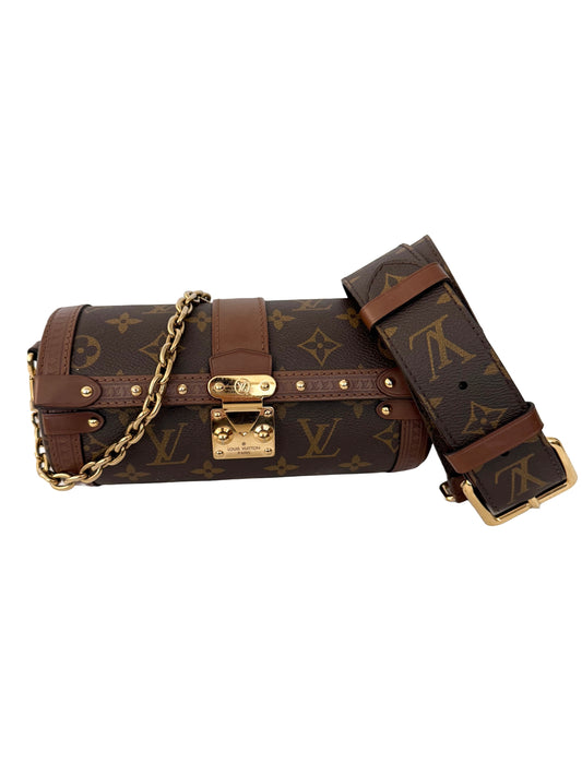 Louis Vuitton Papillon Trunk Monogram Chain Crossbody Bag
