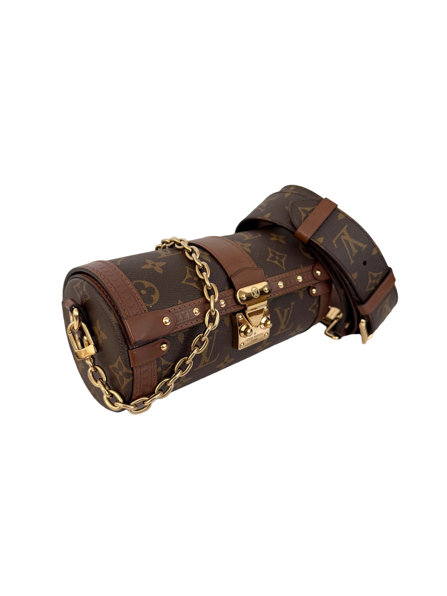Louis Vuitton Papillon Trunk Monogram Chain Crossbody Bag