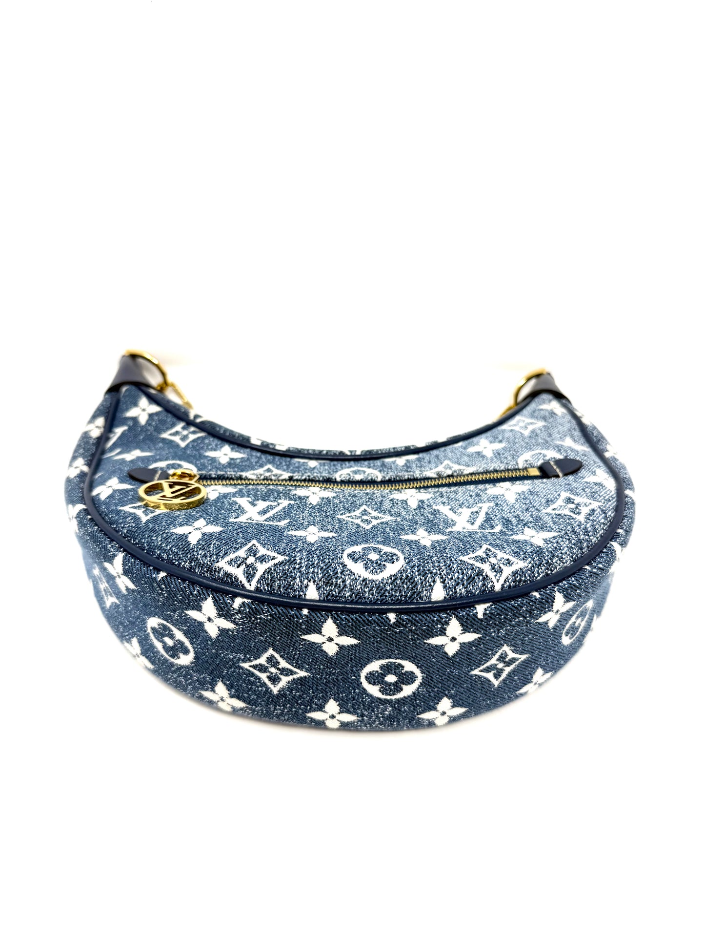 Louis Vuitton Loop Blue Denim Monogram Jacquard Hobo