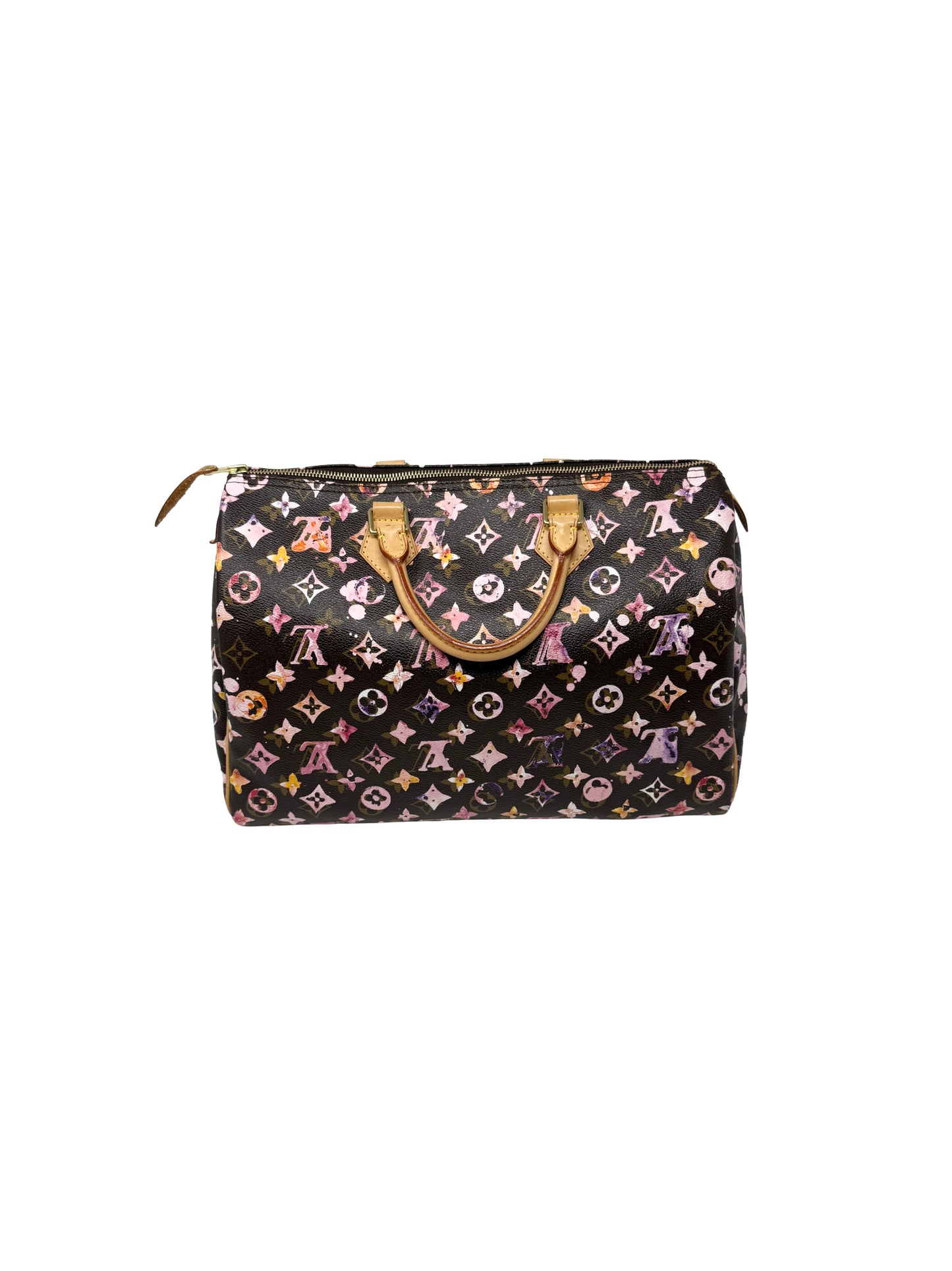 Louis Vuitton Richard Prince Watercolor Aquarelle Speedy 35 Brown