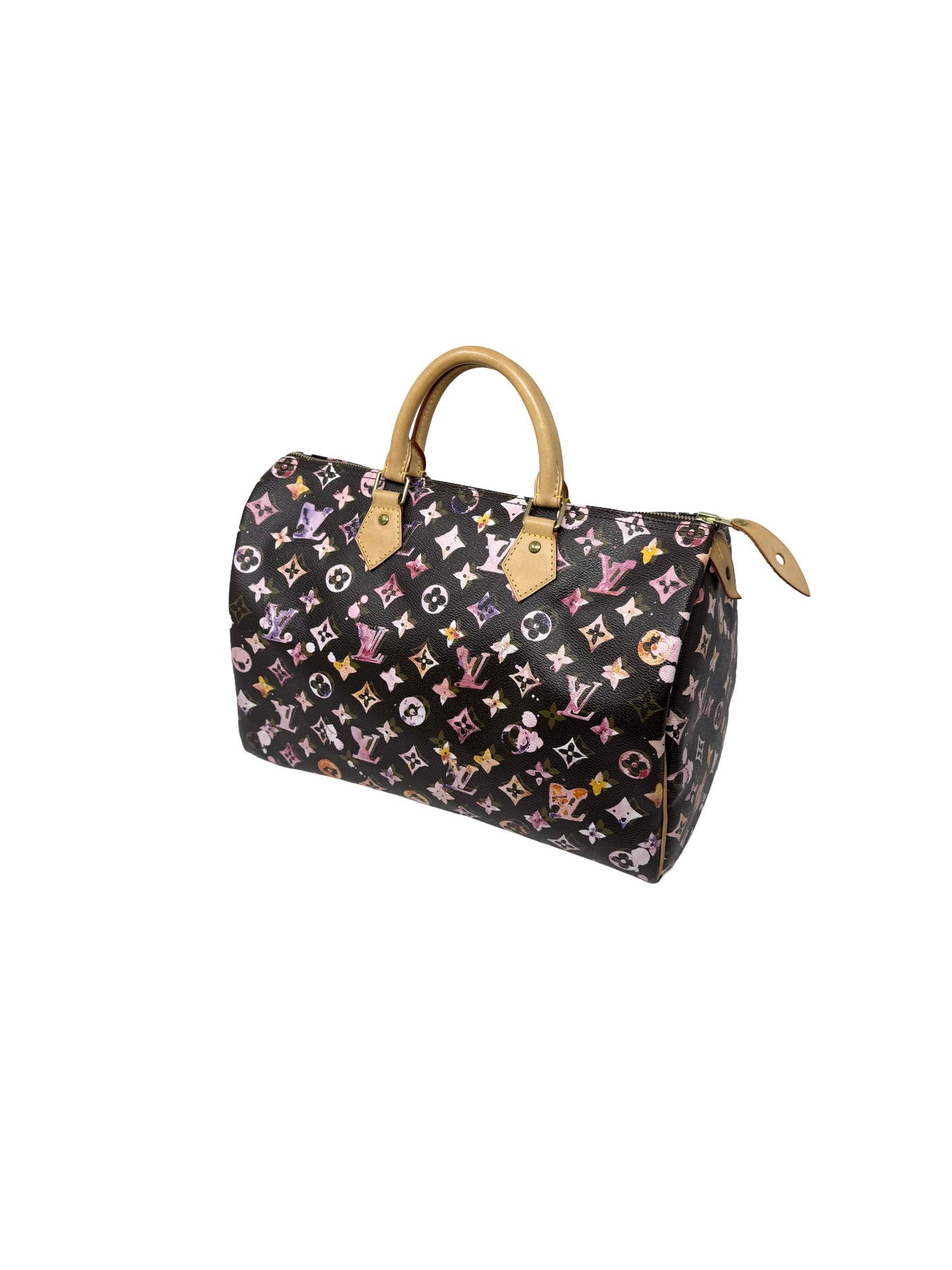 Louis Vuitton Richard Prince Watercolor Aquarelle Speedy 35 Brown