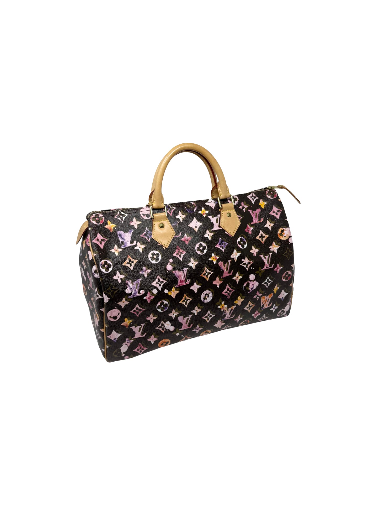 Louis Vuitton Richard Prince Watercolor Aquarelle Speedy 35 Brown