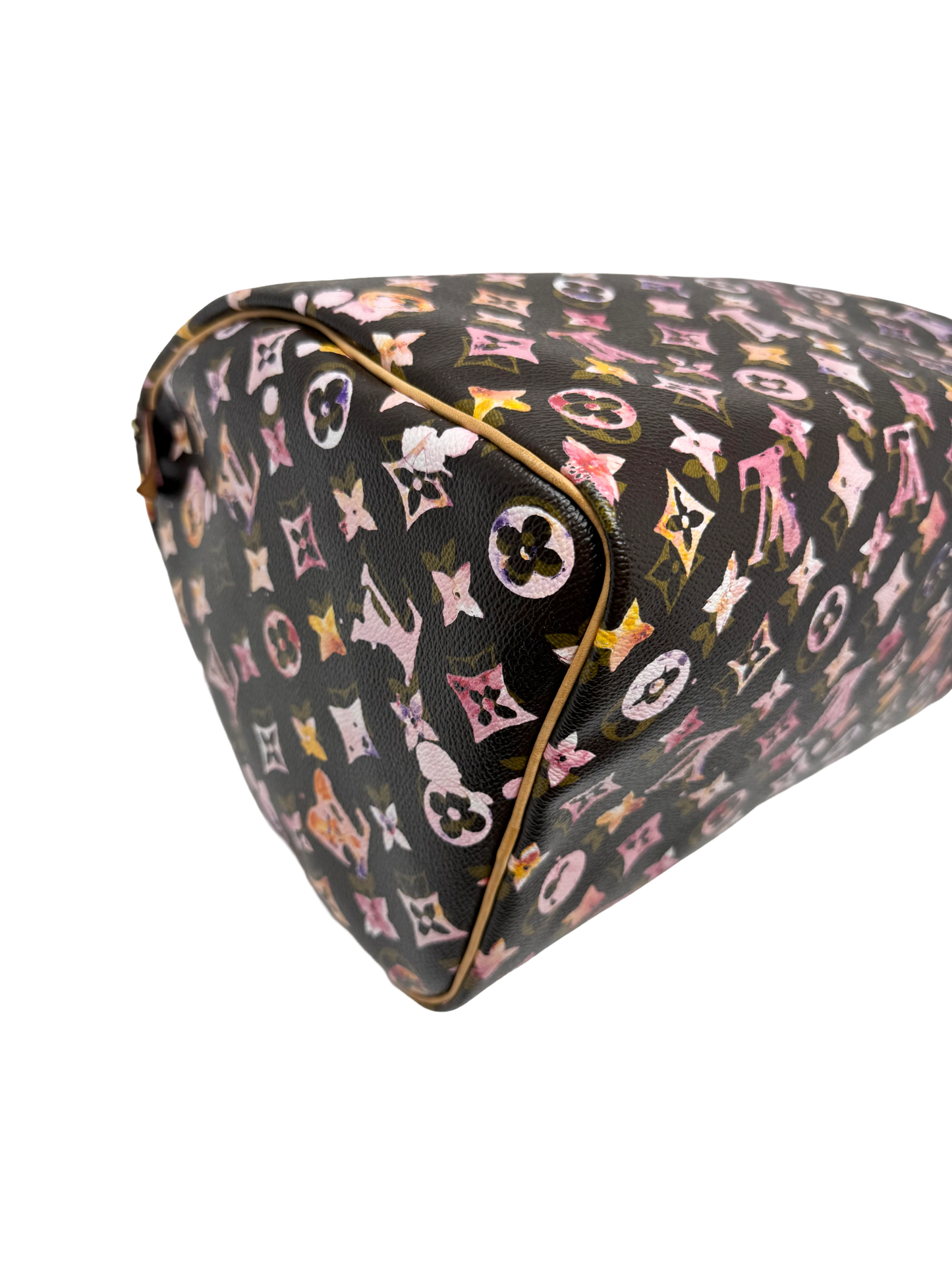 Louis Vuitton Richard Prince Watercolor Aquarelle Speedy 35 Brown