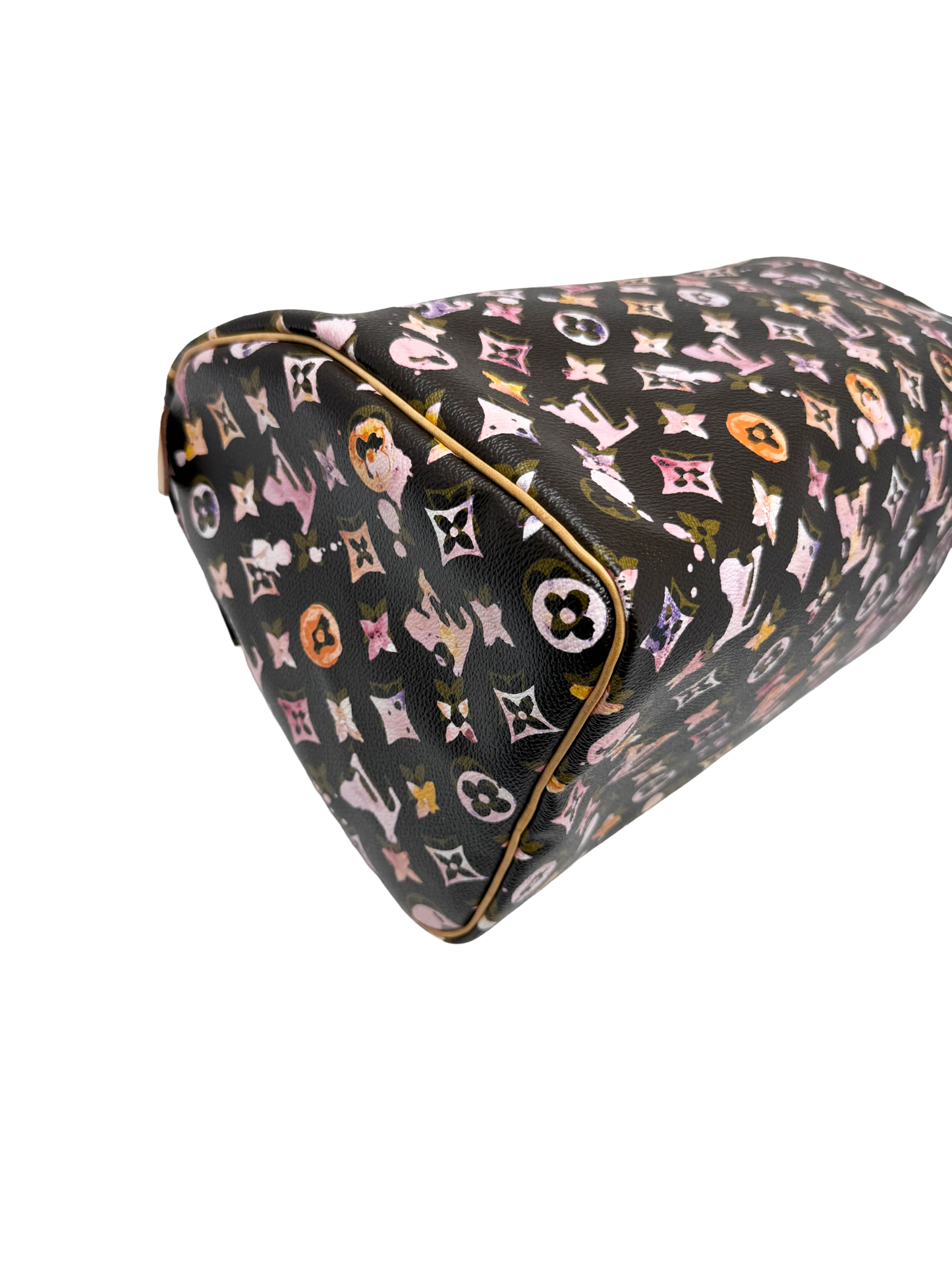 Louis Vuitton Richard Prince Watercolor Aquarelle Speedy 35 Brown