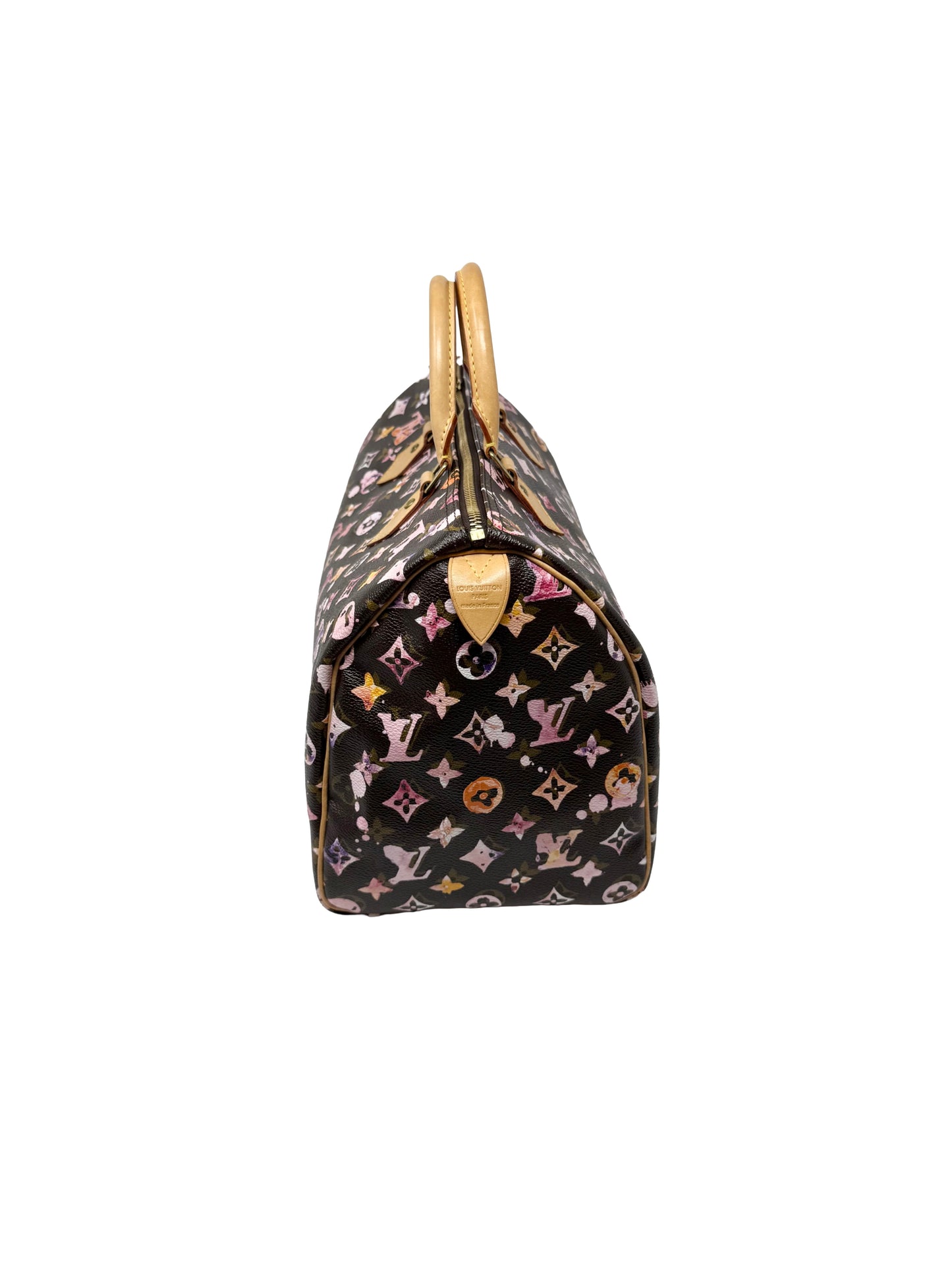 Louis Vuitton Richard Prince Watercolor Aquarelle Speedy 35 Brown