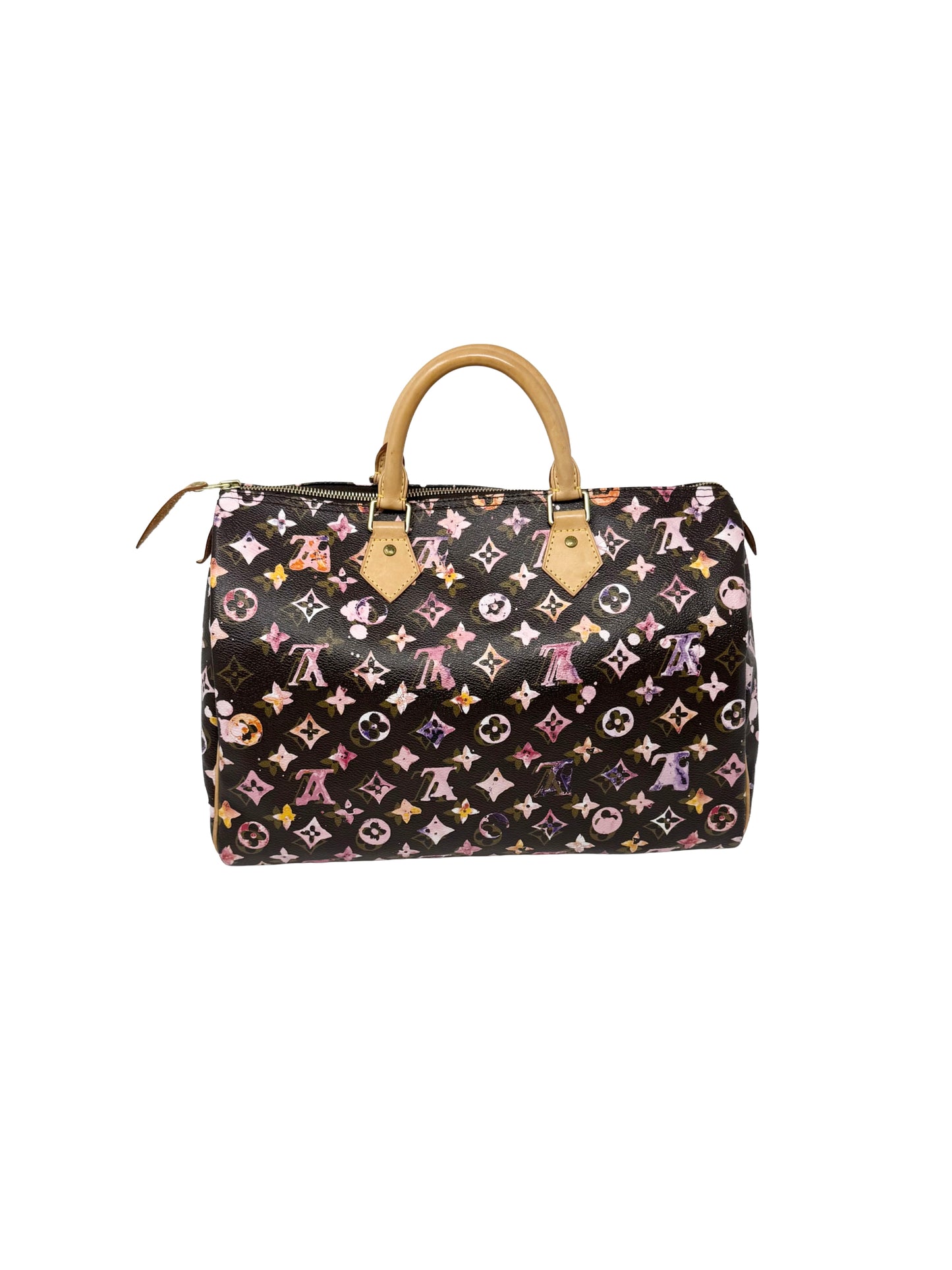 Louis Vuitton Richard Prince Watercolor Aquarelle Speedy 35 Brown
