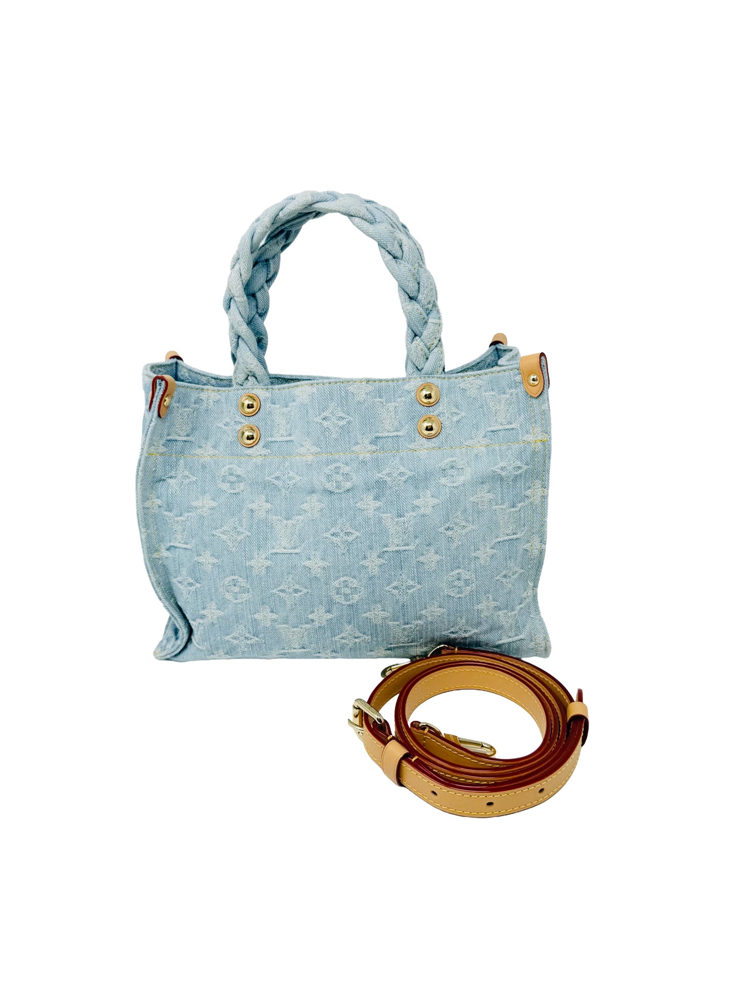 Louis Vuitton OnTheGo PM Let Go Denim By The Pool Sky Blue