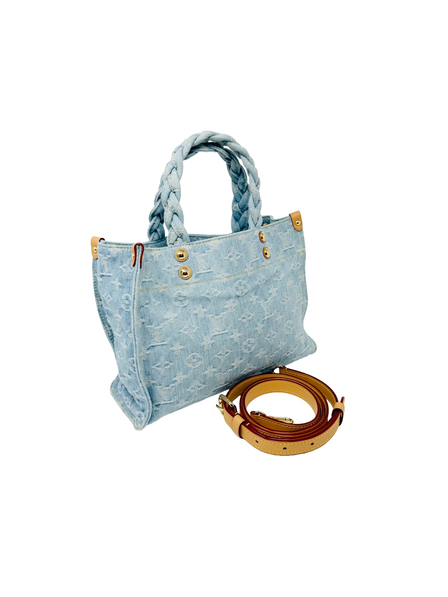 Louis Vuitton OnTheGo PM Let Go Denim By The Pool Sky Blue