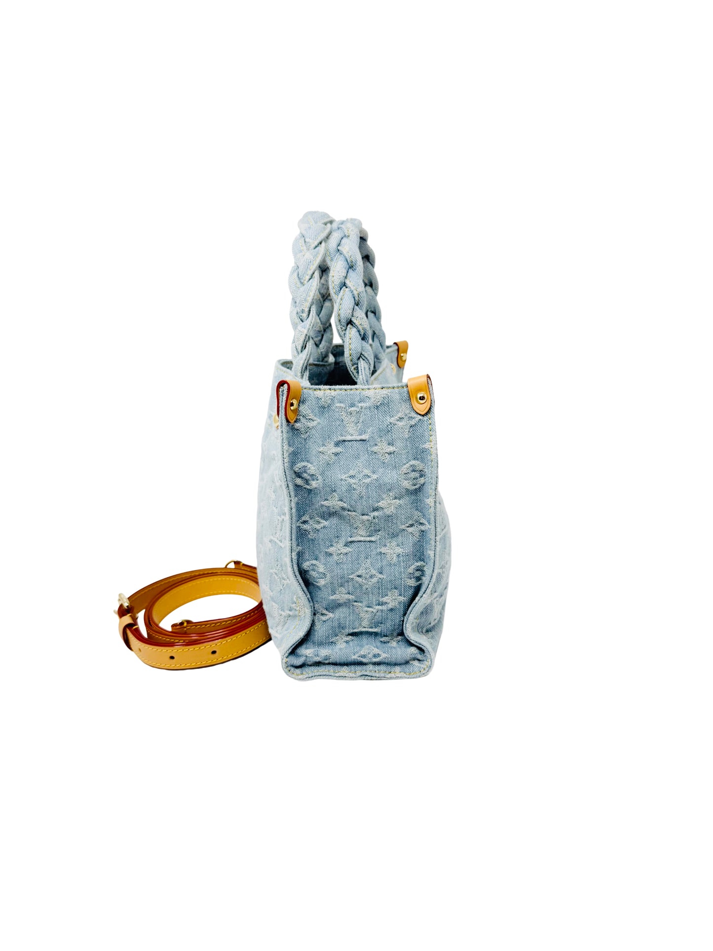 Louis Vuitton OnTheGo PM Let Go Denim By The Pool Sky Blue