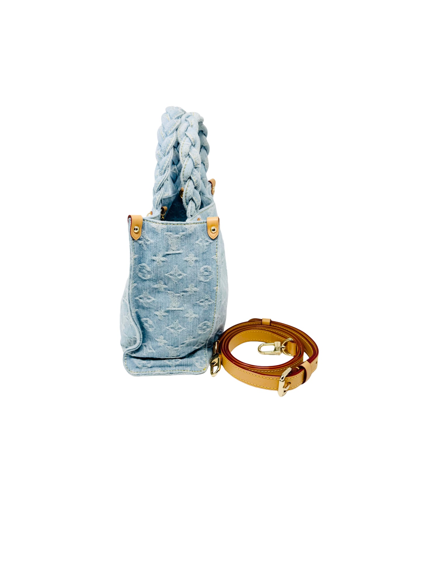 Louis Vuitton OnTheGo PM Let Go Denim By The Pool Sky Blue