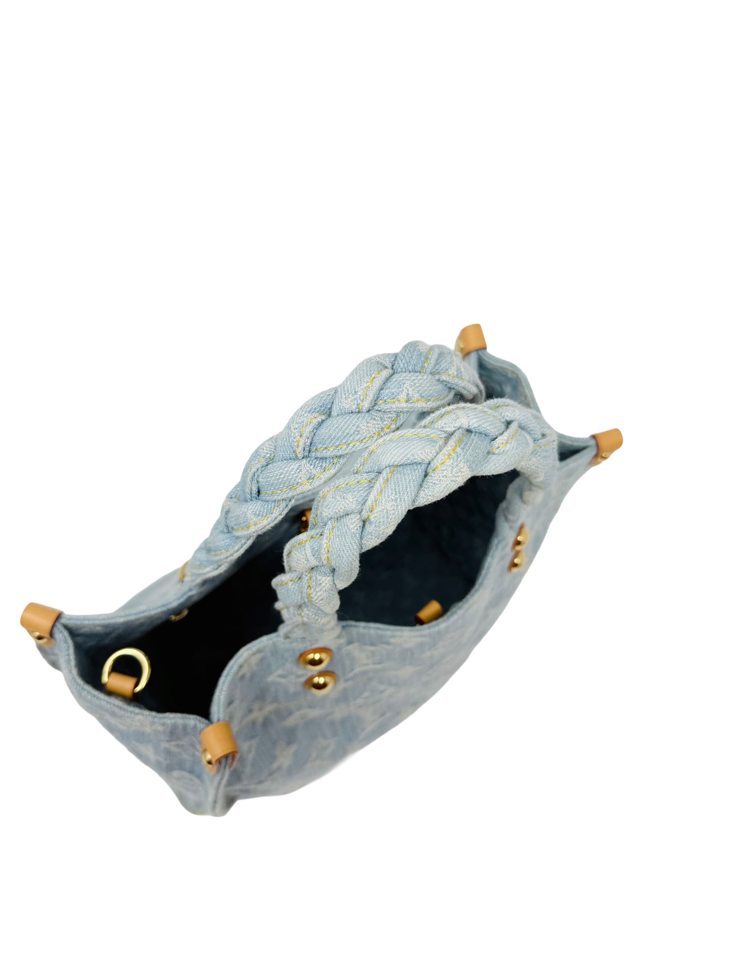 Louis Vuitton OnTheGo PM Let Go Denim By The Pool Sky Blue
