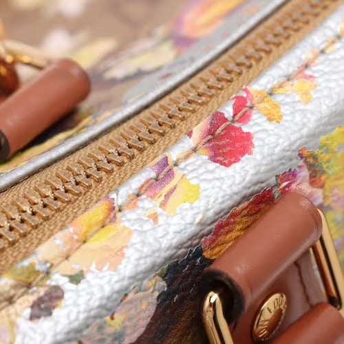 Louis Vuitton LV Garden Metallic Monogram Speedy Bandouliere 25 Multicolor Gold
