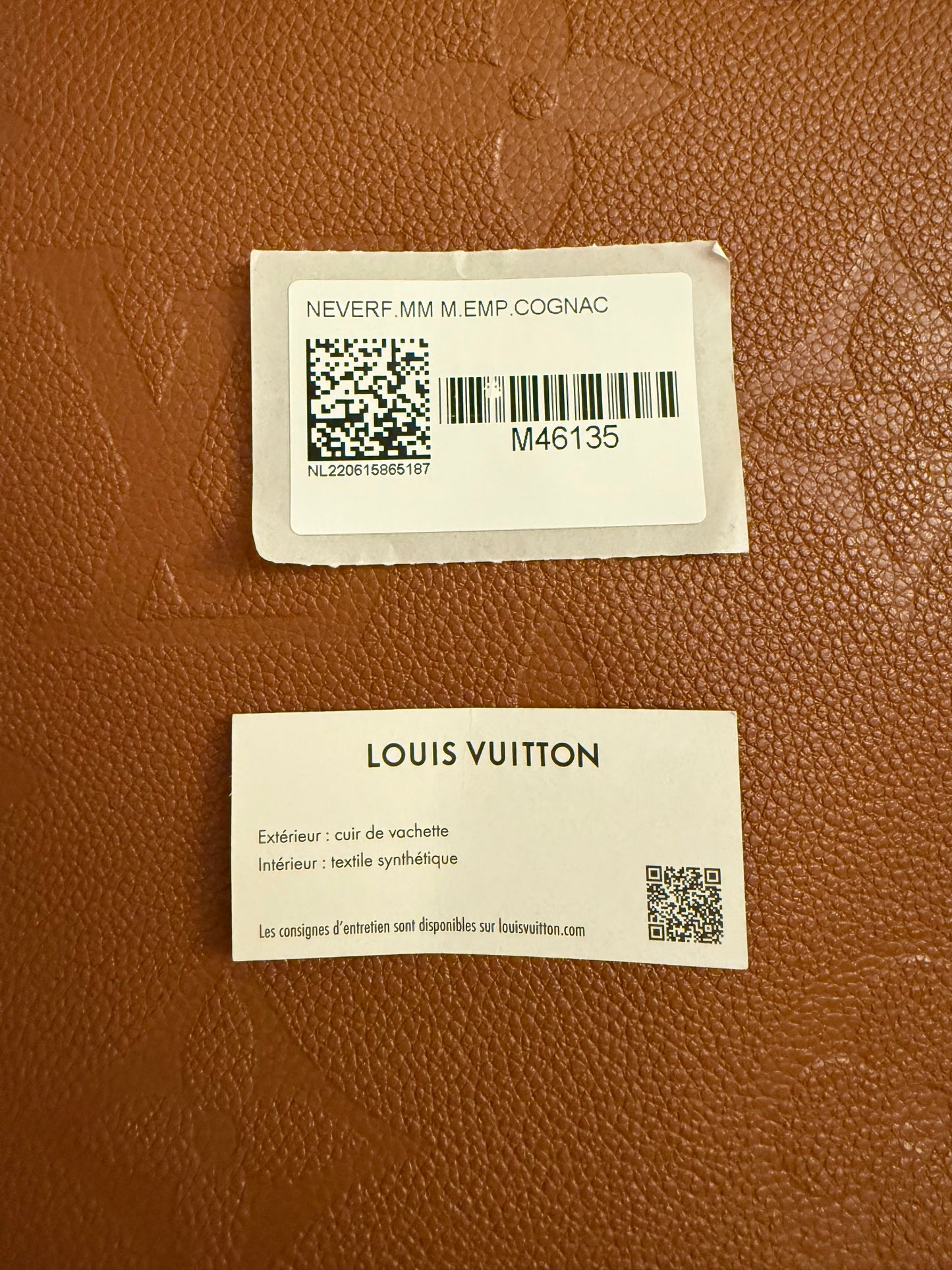 Louis Vuitton Empreinte Giant Neverfull MM Cognac