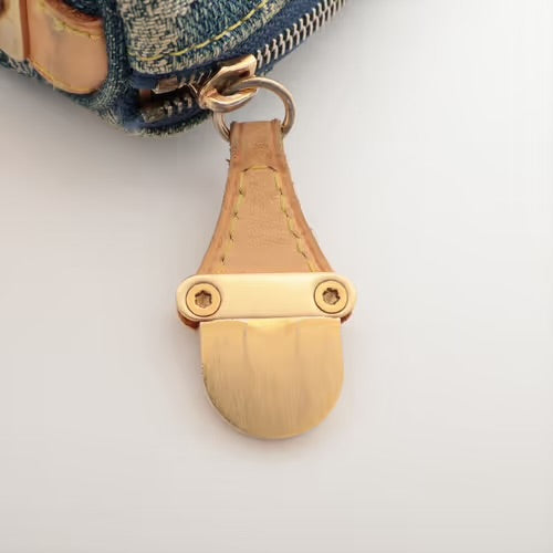 Louis Vuitton Monogram Denim Trousse Speedy PM Pouch Key Holder