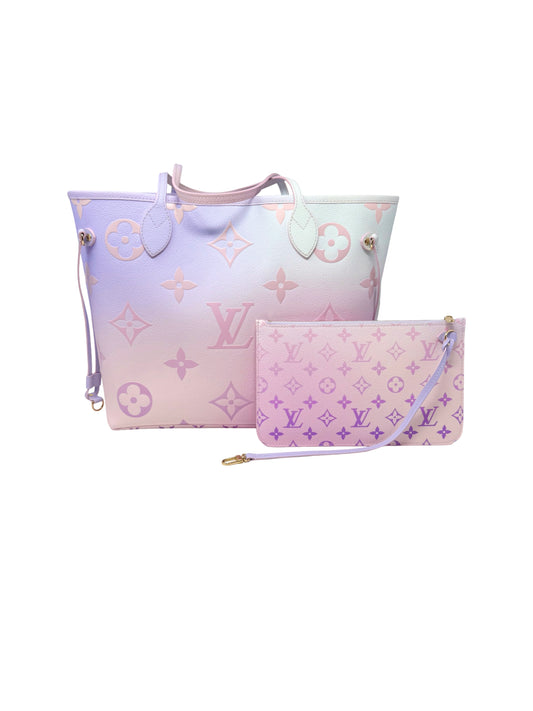 Louis Vuitton Sunrise Pastel Spring in the City Giant Monogram Neverfull MM