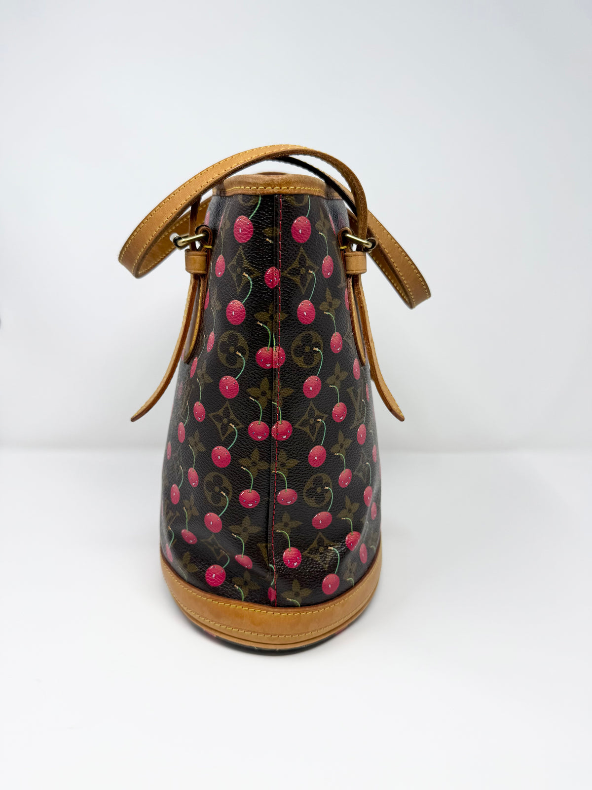 Louis Vuitton x Takashi Murakami Monogram Cerises Cherry Bucket Tote Bag PM