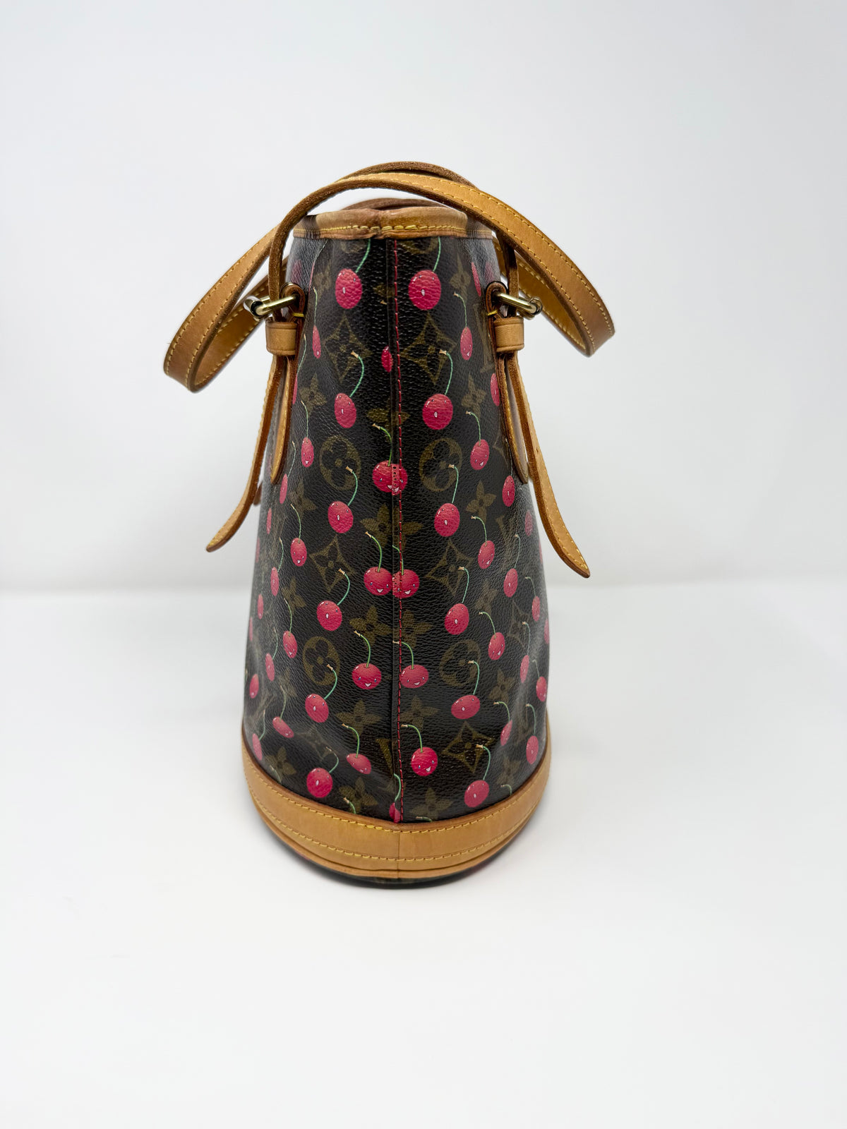 Louis Vuitton x Takashi Murakami Monogram Cerises Cherry Bucket Tote Bag PM