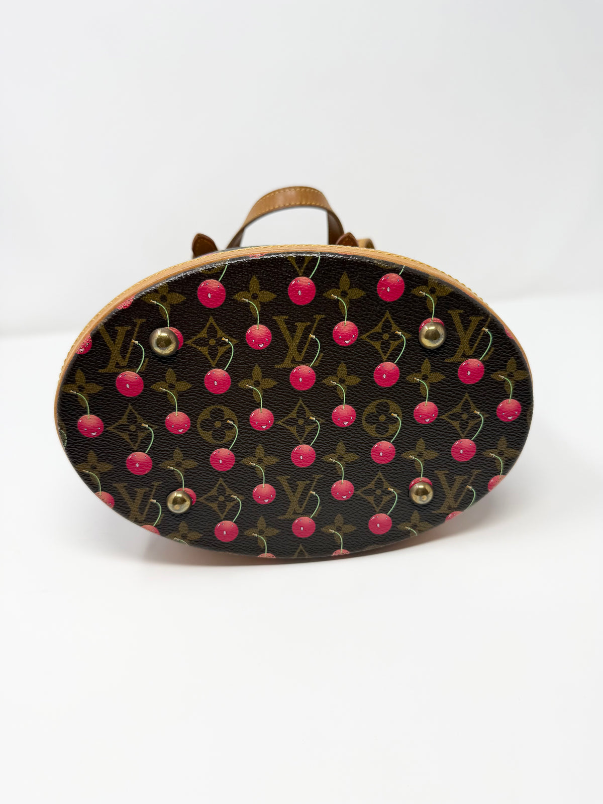 Louis Vuitton x Takashi Murakami Monogram Cerises Cherry Bucket Tote Bag PM