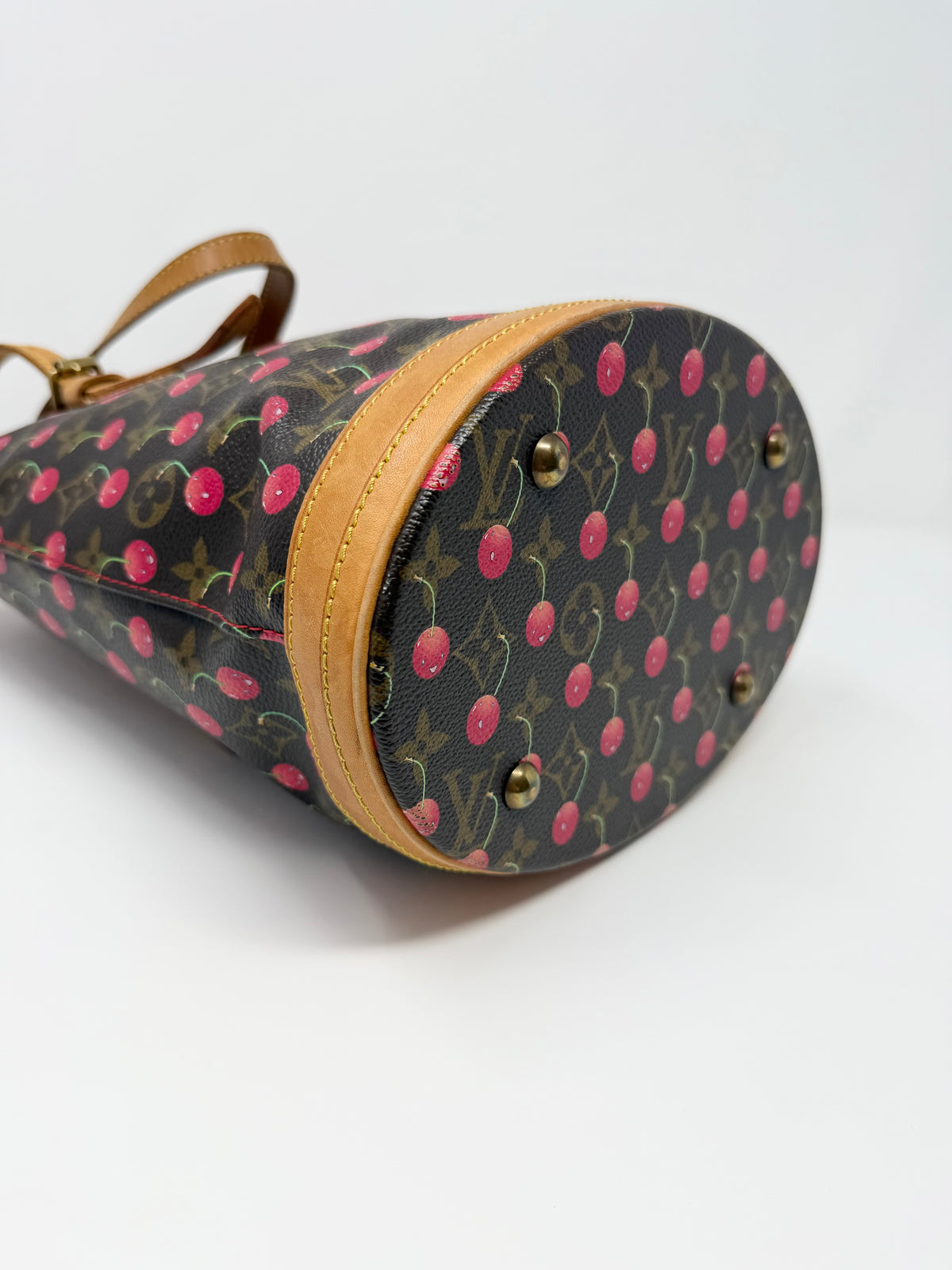 Louis Vuitton x Takashi Murakami Monogram Cerises Cherry Bucket Tote Bag PM
