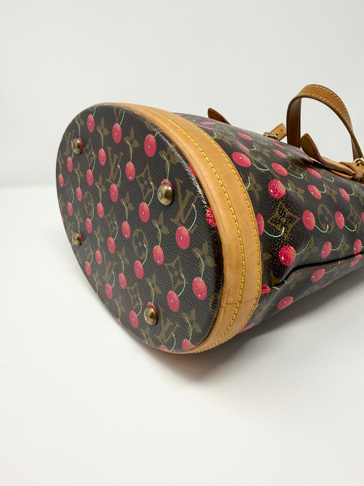 Louis Vuitton x Takashi Murakami Monogram Cerises Cherry Bucket Tote Bag PM