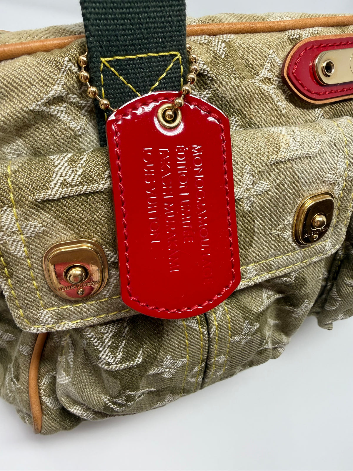 Louis Vuitton Takashi Murakami Monogramouflage Denim Jasmine Camouflage Bag