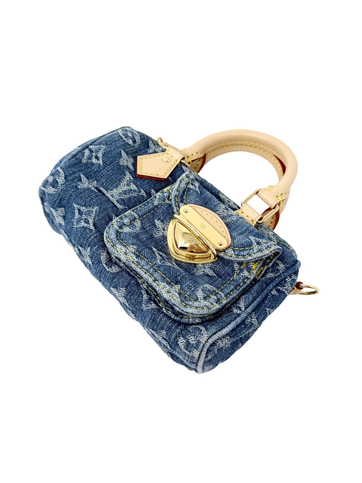 Louis Vuitton Nano Speedy Monogram Denim Remix