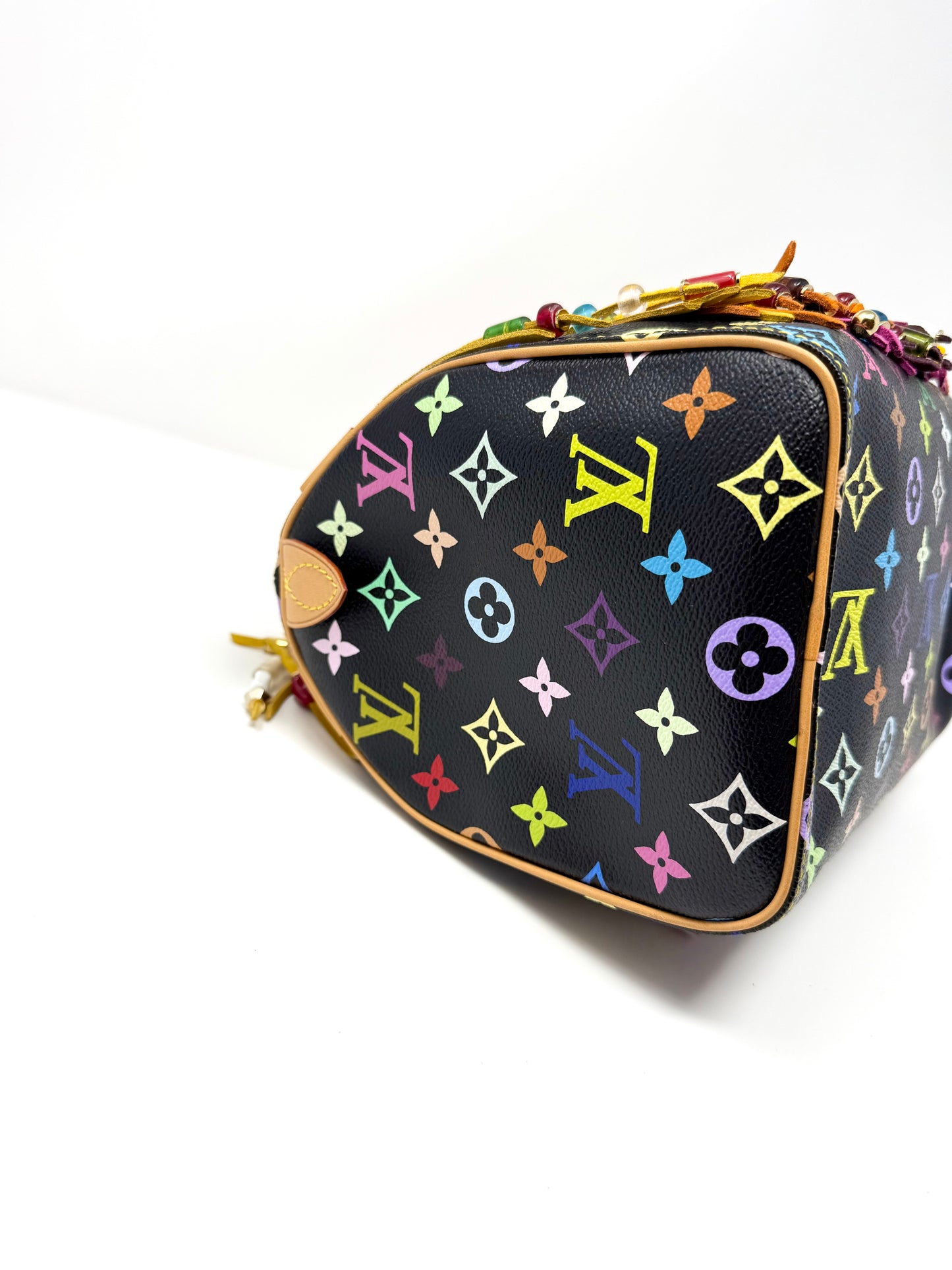 Louis Vuitton Takashi Murakami Speedy 25 Fringe Multicolor Black