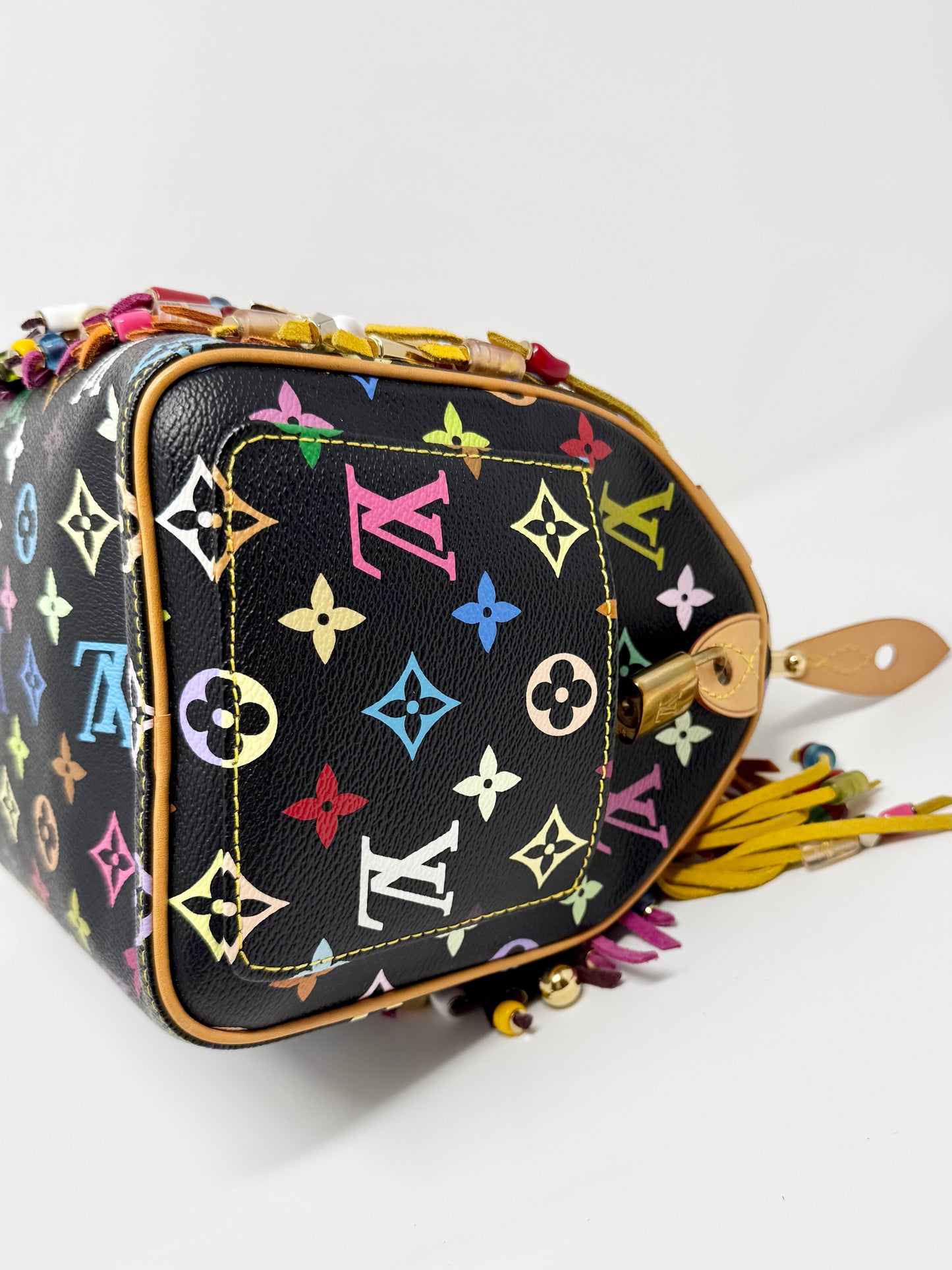 Louis Vuitton Takashi Murakami Speedy 25 Fringe Multicolor Black