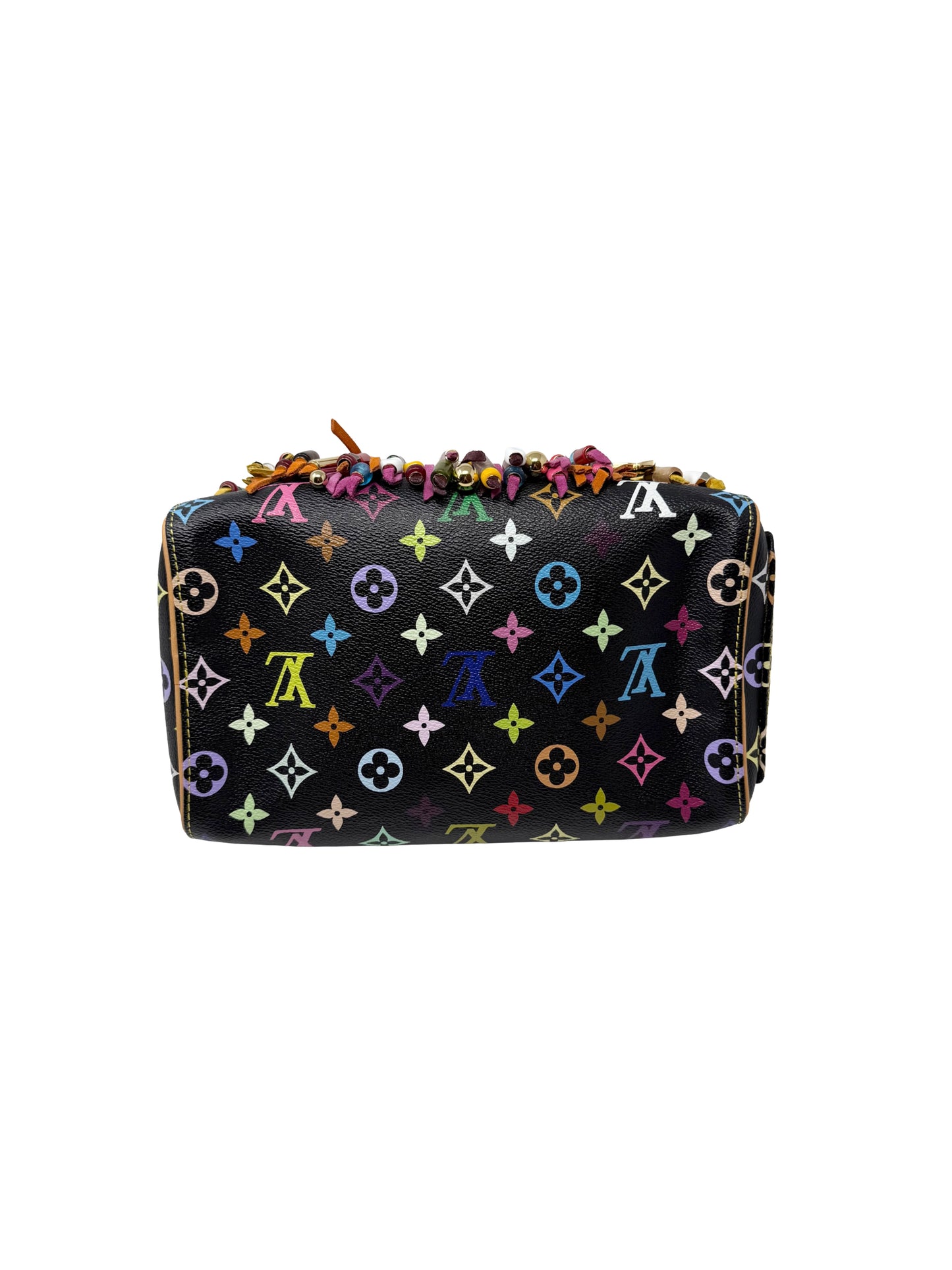 Louis Vuitton Takashi Murakami Speedy 25 Fringe Multicolor Black