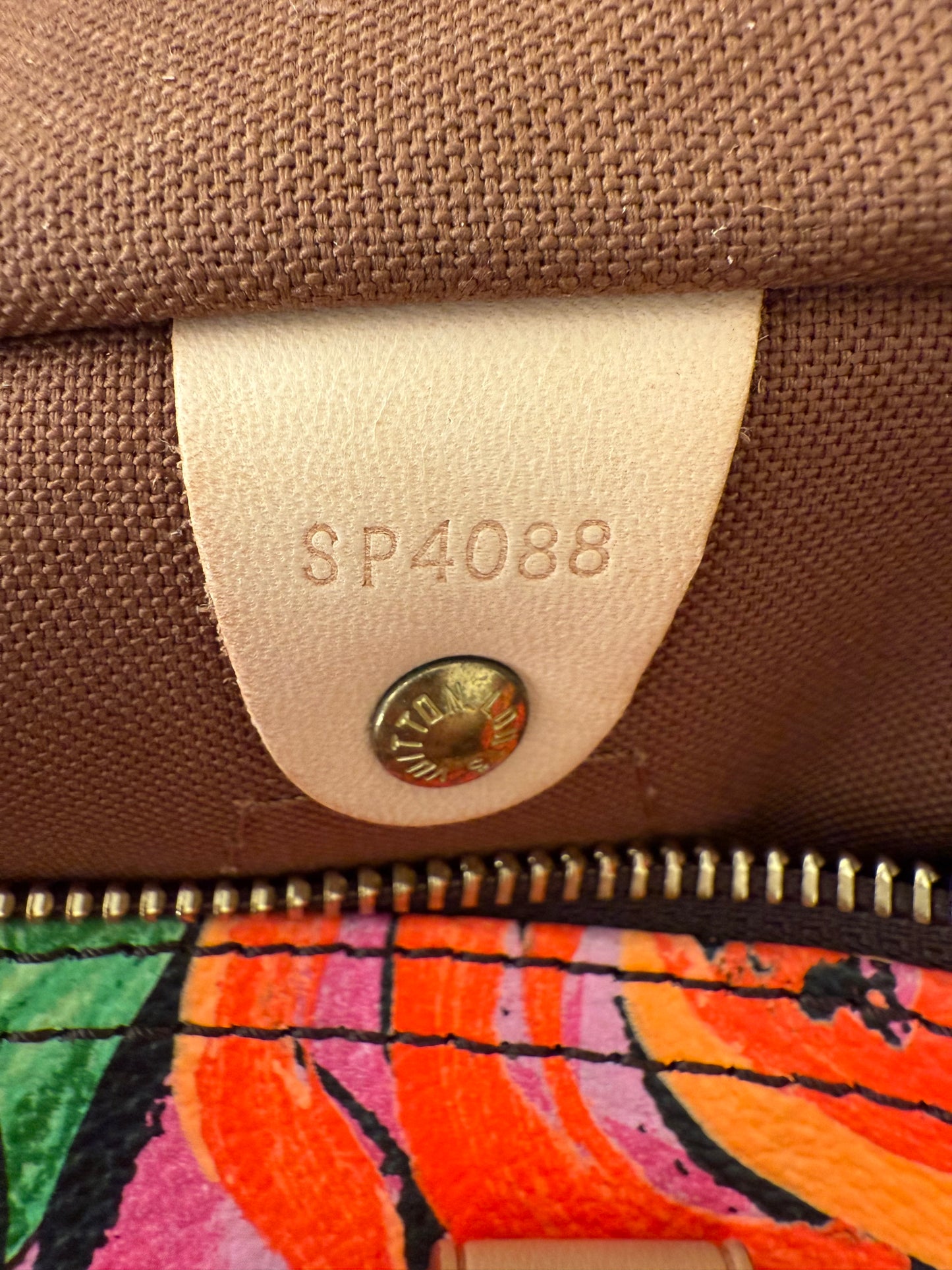 Louis Vuitton Stephen Sprouse Speedy 30 Graffiti Roses Monogram Pink Brown