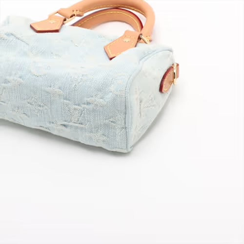 Louis Vuitton Speedy Nano Monogram Denim Sky Blue