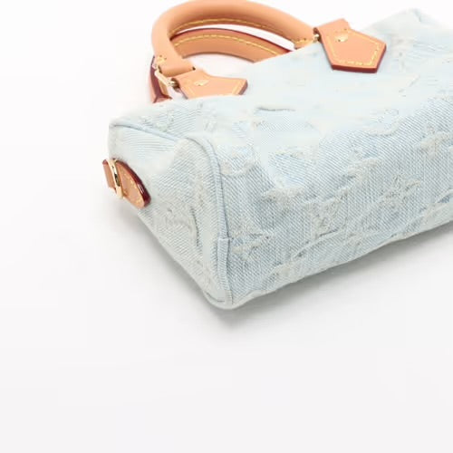 Louis Vuitton Speedy Nano Monogram Denim Sky Blue