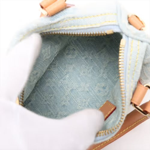 Louis Vuitton Speedy Nano Monogram Denim Sky Blue
