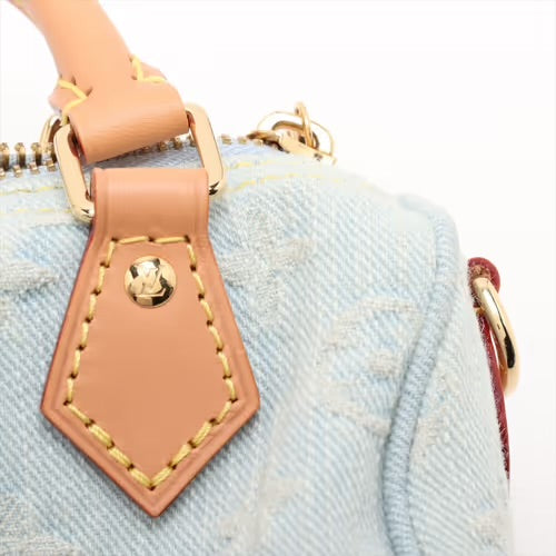 Louis Vuitton Speedy Nano Monogram Denim Sky Blue