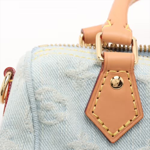 Louis Vuitton Speedy Nano Monogram Denim Sky Blue