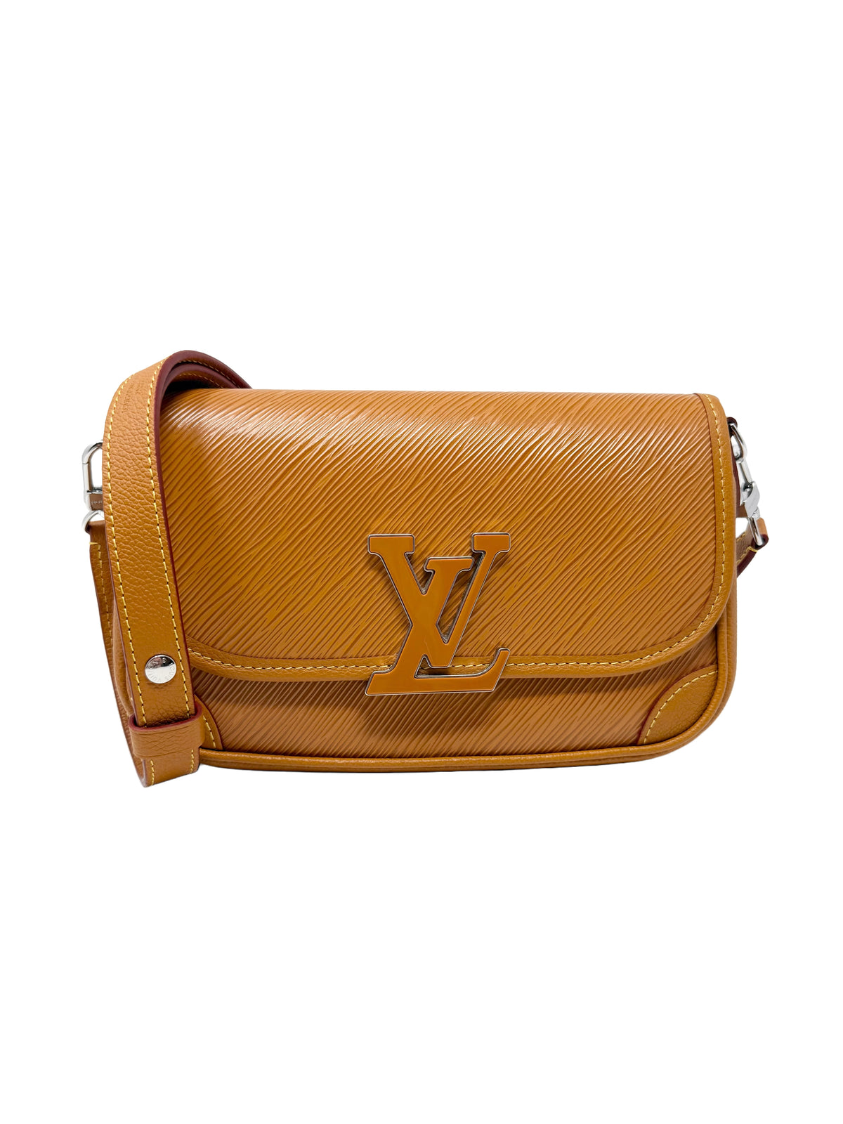 Louis Vuitton Buci Gold Honey Cognac Brown Epi Leather Shoulder Crossbody