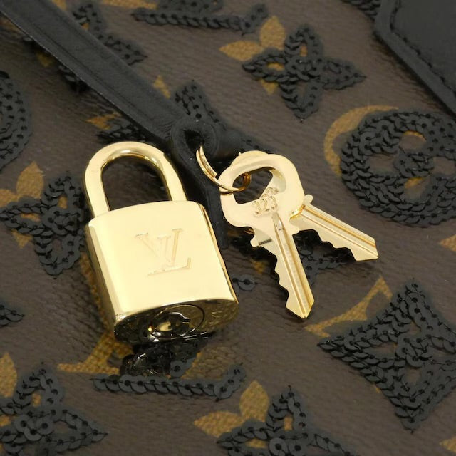 Louis Vuitton Monogram Sequins Eclipse Alma BB Black Brown