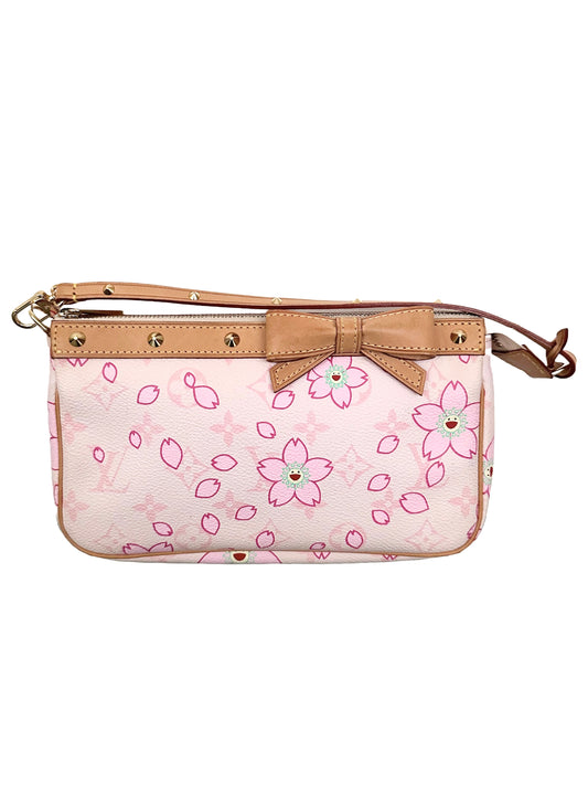 Louis Vuitton Takashi Murakami Pink Monogram Cherry Blossom Pochette Accessories