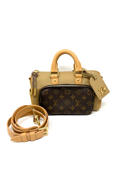 Louis Vuitton Keepall Cargo Bandouliere 25 Beige Khaki Monogam