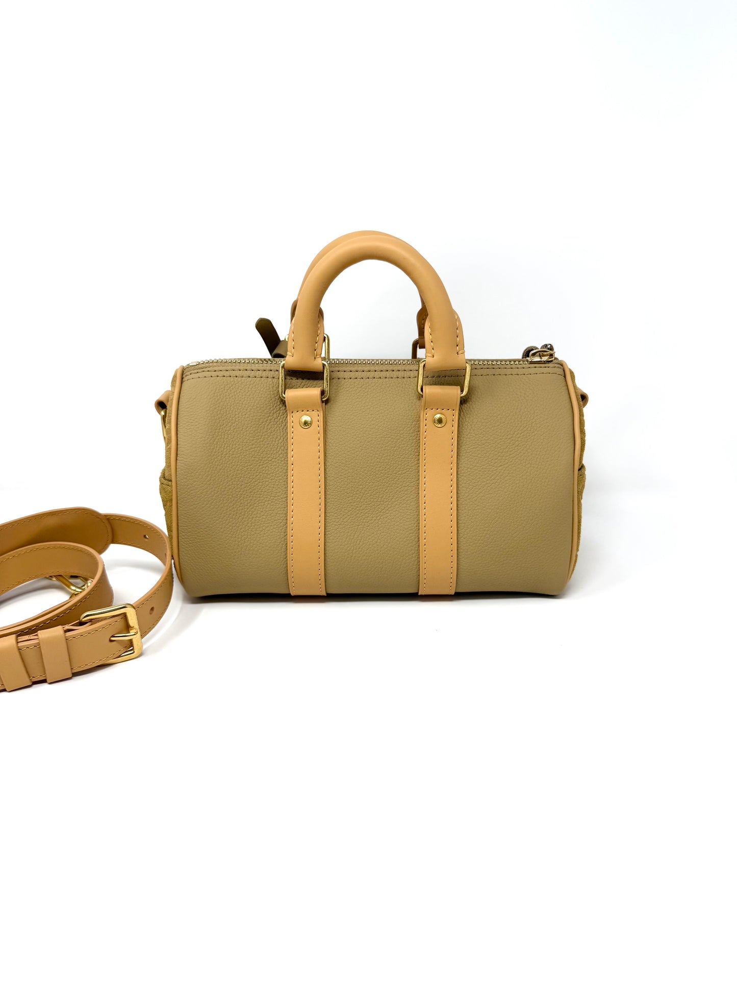 Louis Vuitton Keepall Cargo Bandouliere 25 Beige Khaki Monogam